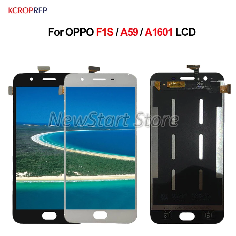 ЖК-дисплей для OPPO F1S A59 A160 A57 кодирующий преобразователь сенсорного экрана в сборе