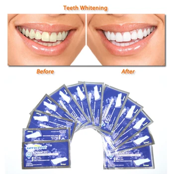 

GENKENT 14Pairs Teeth Whitening Strips Gel Care Oral Hygiene Cleaner Dental Bleaching Tooth Whitening Bleach Teeth Whiten Tools