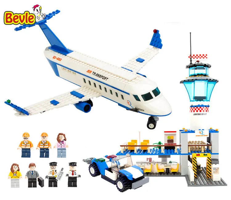 

Gudi 8912 652Pcs City Series International Airport Space Shuttle Building Blocks Compatible Legoings Airplane Toys