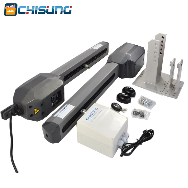 

2018 AC Remote control electric linear actuator double swing gate opener MAX gate 4meters 500KG for entrance door