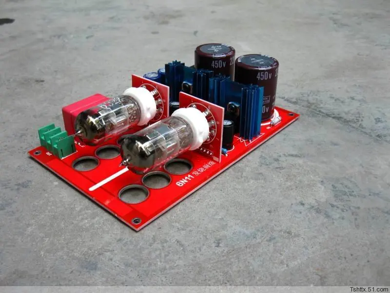 12AU7 electronic tube preamp finished board Double channel power