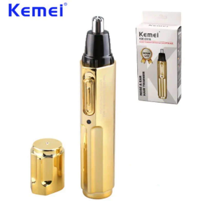 KEMEI New Electric Nose Hair Trimmer Professional Rechargeable Stainless Steel Cut Machine cortapelos nariz KM-6616 | Бытовая техника