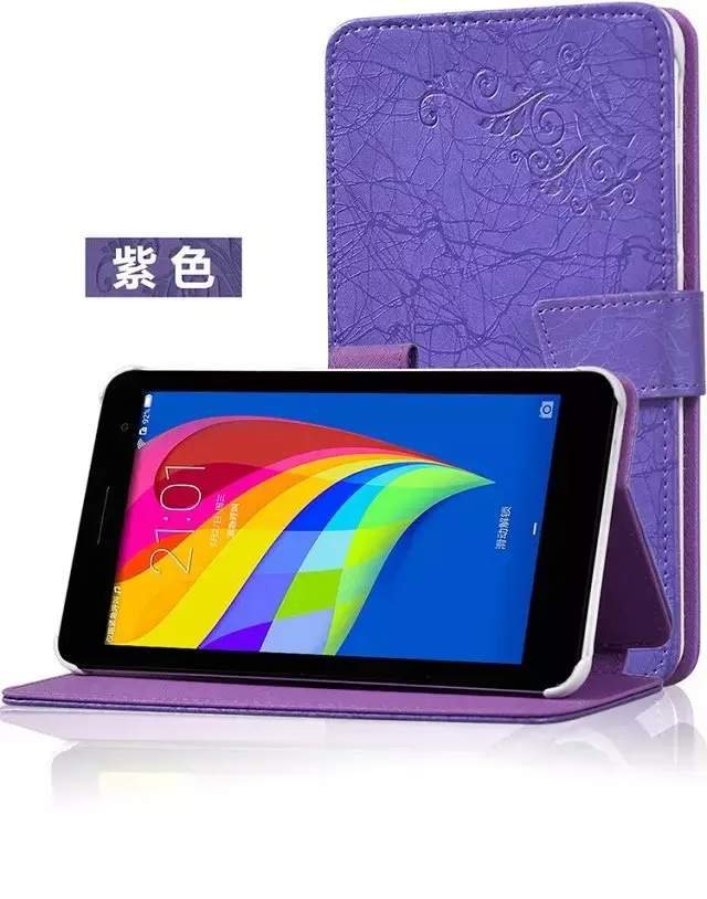 1x Защитная пленка для экрана чехол книжка с рисунком кожаный Huawei Mediapad T1 7 0 701w 701u T2