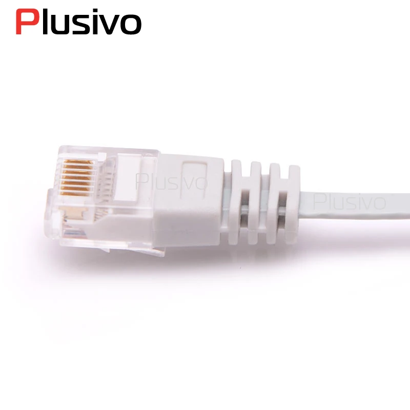 Лучшая цена CAT6 плоский кабель Ethernet сетевой патч корд 1 метр серый цвет Быстрая