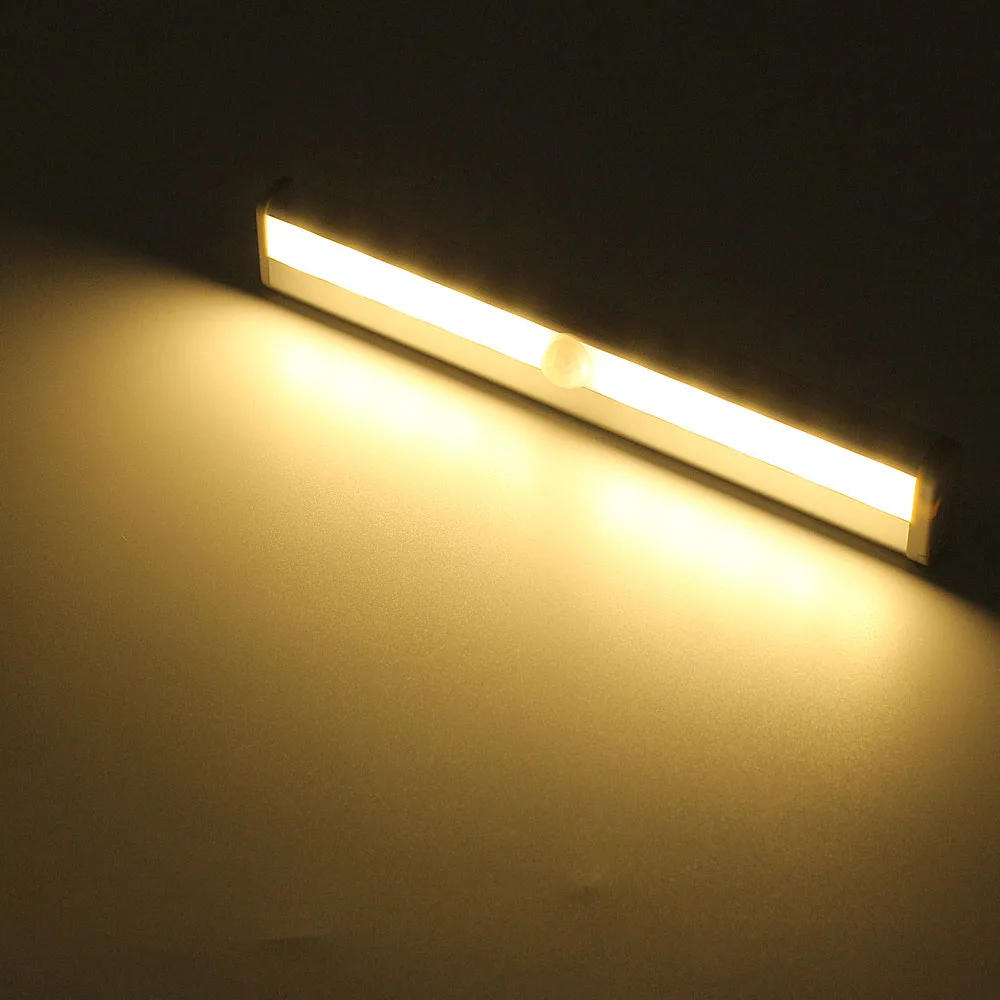 Высокое качество PIR датчик движения шкаф светильник s настенный светильник на батарейках для спальни Ночной светильник шкаф лампа