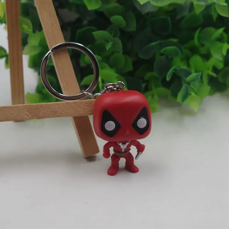 Funko ПВХ Марвел Мститель экшн-фигурка брелок супергерой Дэдпул Человек-паук Железный человек Халк 3D брелок для ключей с игрушкой брелок