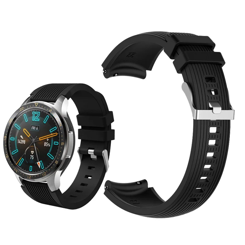 

22mm silicone wristbands for Huawei watch GT/Honor Magic man sport smart watch bracelet band For Huawei Watch GT active strap