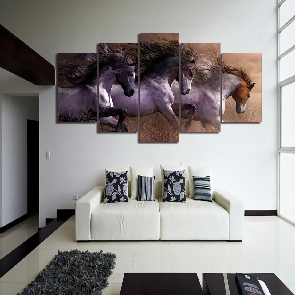 Brown Three Musketeers Horses-1