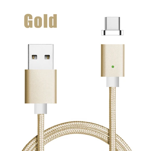 CANDYEIC магнитное зарядное устройство для Xiaomi Redmi huawei LG Google Pixel 3A USB кабель Быстрая зарядка Магнитный кабель USB C провод для передачи данных - Цвет: Gold Cable