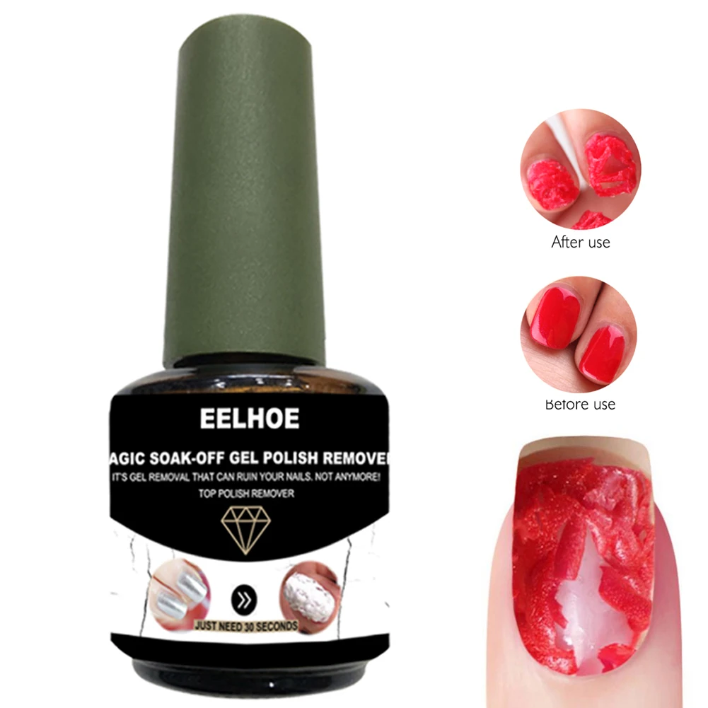 

Portable Nail Polish Remover Fingertips Salon Practical Art Soak Off Sticky Residue Harmless Quickly Excess Surface Gel Polish