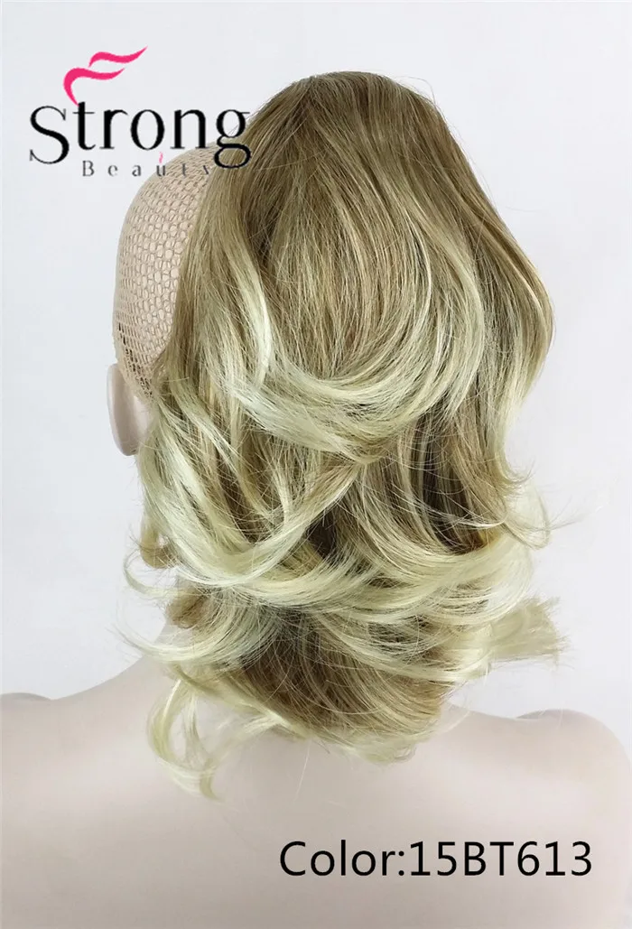 Наращивание волос синтетическое женское волнистое двойное использование коготь зажим конский хвост наращивание волос шиньон выбор цвета