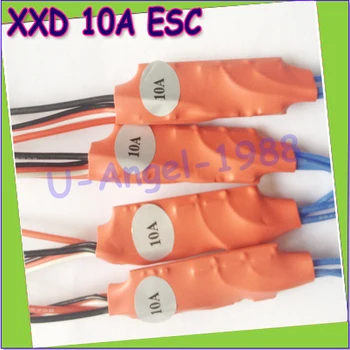 

4pcs/lot Newest 10A ESC Brushless Motor Speed Controller RC Compatible with program as simonk 10A ESC