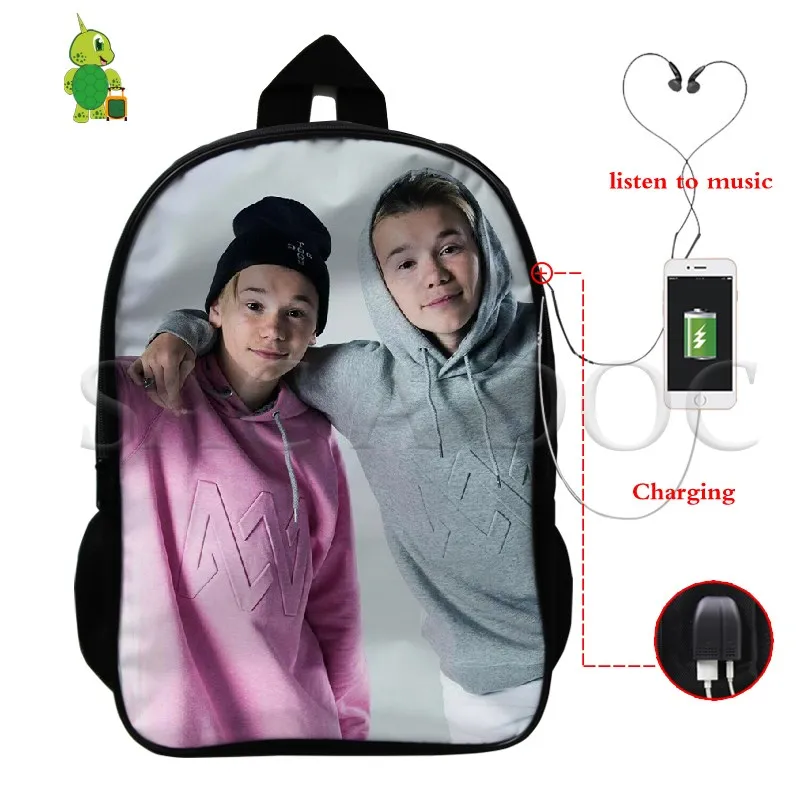 

Marcus and Martinus Multifunction USB Charge Backpack Pop Star School Backpack for Teenagers Laptop Backpack Travel Bags