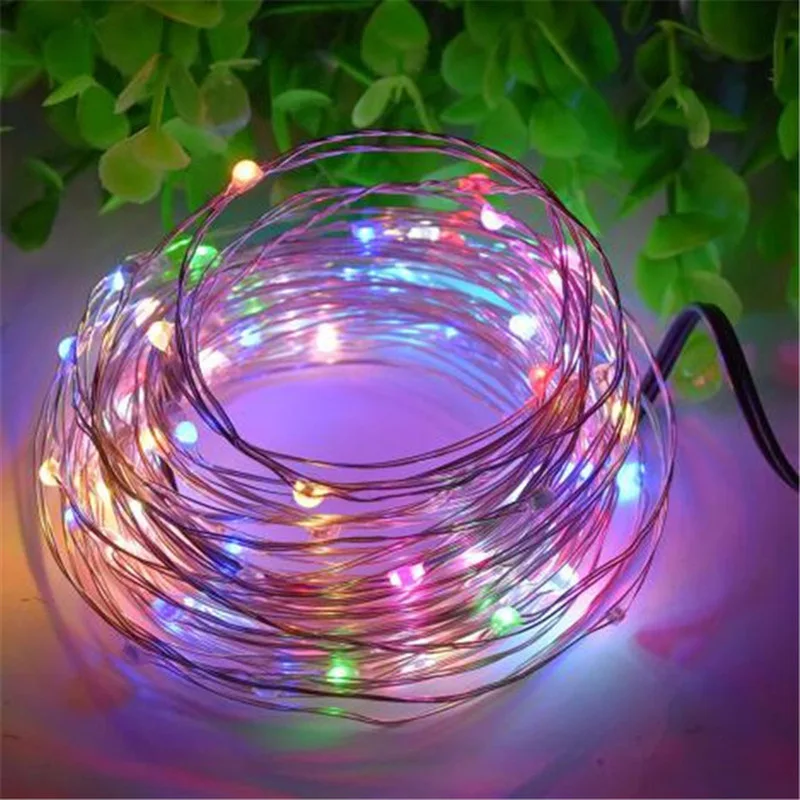 USB String Light LED Copper silver Wire fairy lights Holiday Outdoor Waterproof Decoration Christmas Party Wedding led garland