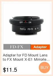 C-FX адаптер для объектива FX Mount X-T2 X-T20 X-T10 XE1 Камера