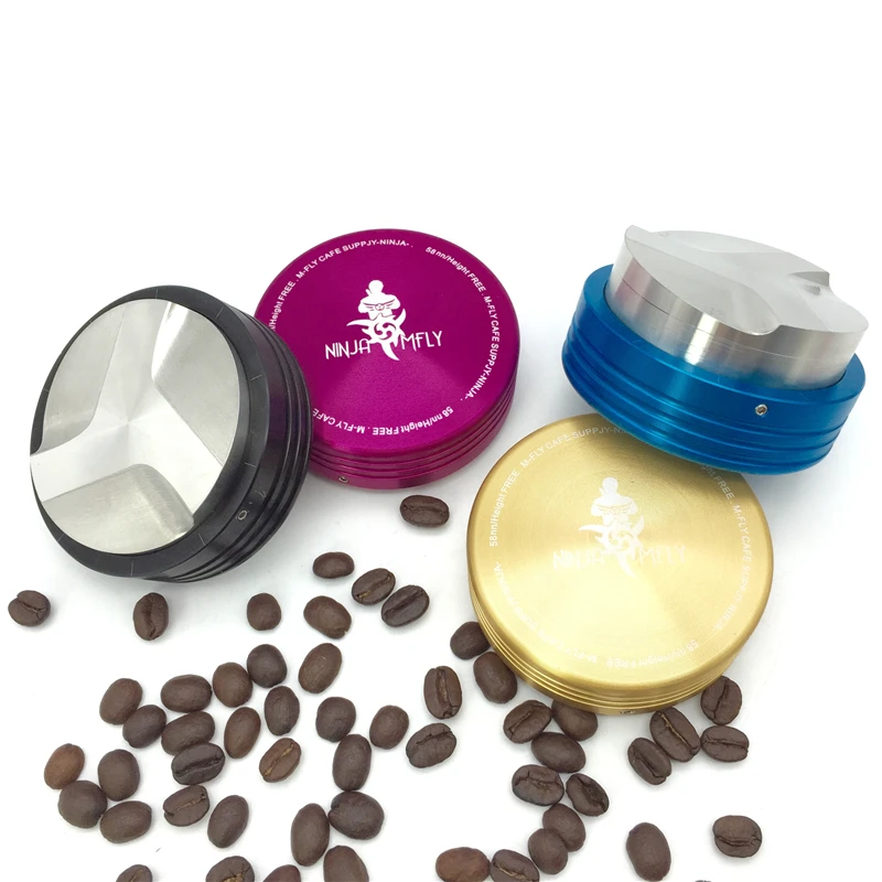  Free shipping new four colors smart stainless coffee tamper professional coffee machine grinder tool Manufacturers 58mm 57.5mm 