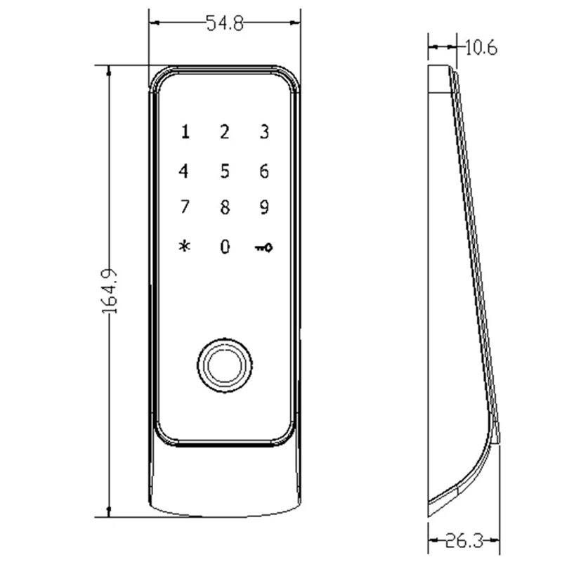 

1 PC 12*15*8cm Fingerprint Lock ABS Suitable For Cabinet Swimming Pool Sauna Bathroom Golf Course Gym Locker Fingerprint Lock