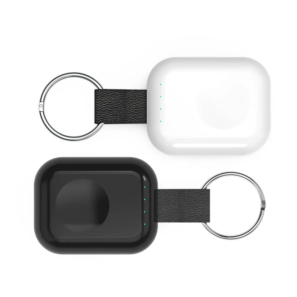 Портативный брелок для ключей часы Беспроводное зарядное устройство брелок для зарядки док-станция для Apple Watch 1 2 3 4 поколения