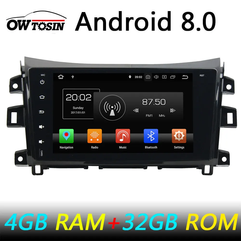 Чистый android 8 0 Восьмиядерный автомобильный dvd-плеер для Nissan Navara 2016 2017