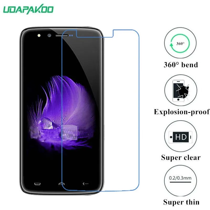 

udapakoo clear Tempered soft glass film for HomTom HT50 Nano Explosion-proof glass Screen Protector