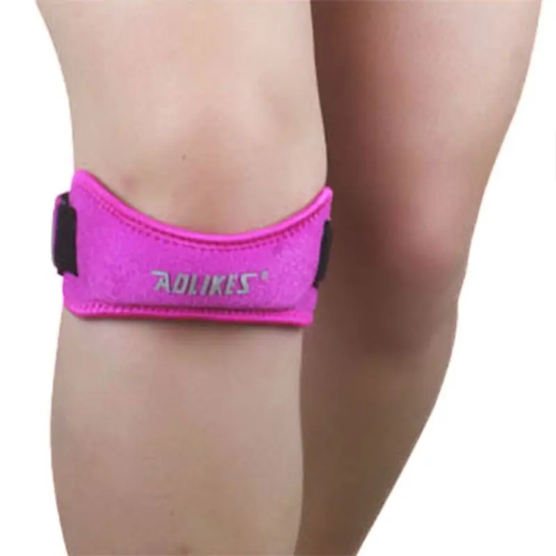 

Aolikes 1Pcs Adjustable Knee Support Brace Knee Patella Sleeve Wrap Cap Stabilizer Sports Black