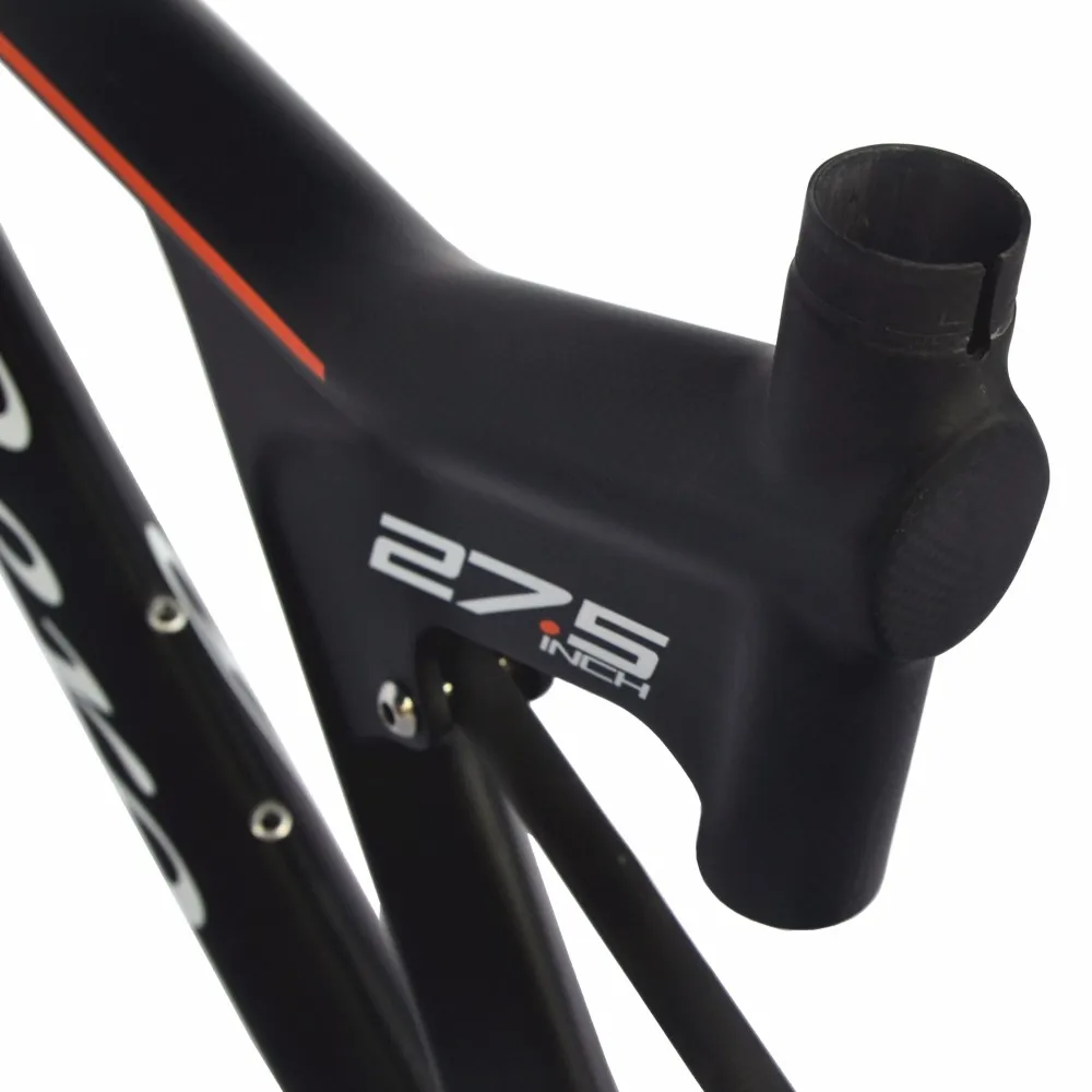 Best BEIOU Downhill Dual Suspension 3K Carbon Mountain Bike Frame DW-LINK 27.5-Inch Matte Black Unibody MTB FMB022A18Y 9