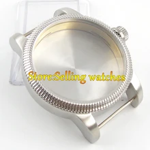 46 мм из нержавеющей стали corgeut черный чехол для часов для eta 6497 6498 движения