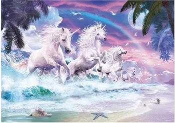 

5d eigen foto custom diamond painting Licornes christmas embroidery diy cross stitch xmas decor hot 925 glow