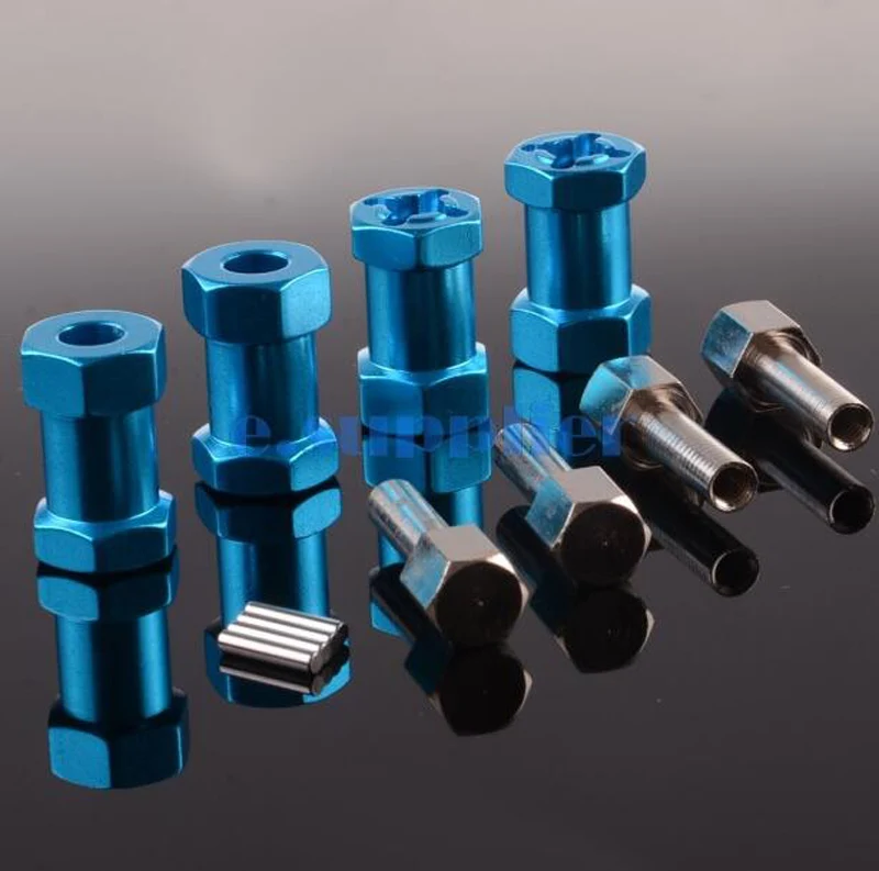

4pcs/lot 15mm 20mm 25mm Extension Connector 12mm Wheel Hub Hex Drive Adapter For 1/10 RC Car Parts Crawler SCX10 Wraith CC01
