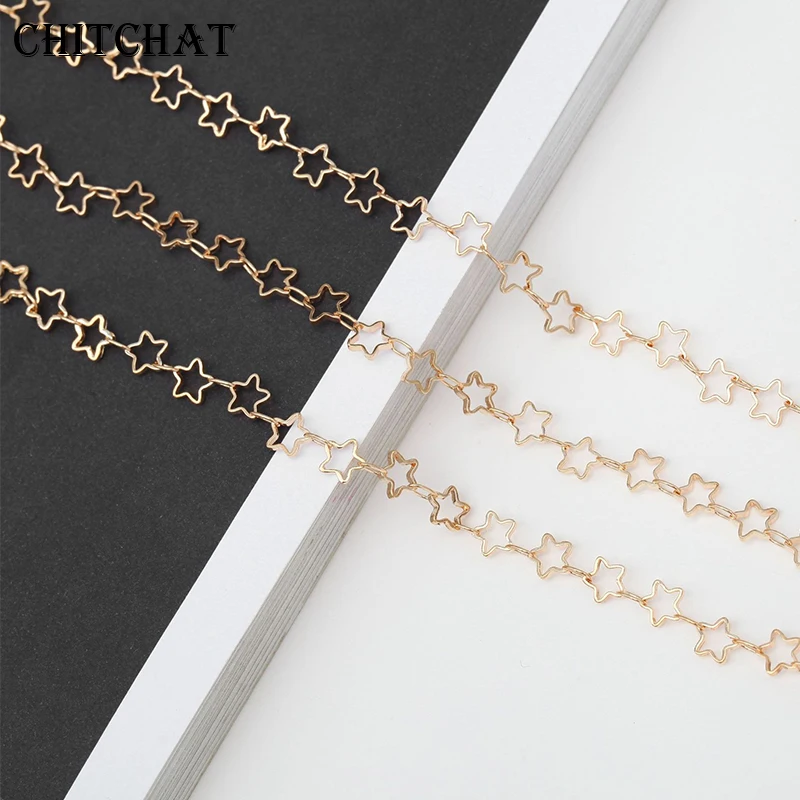 

70CM High Quality Handmade Hollow five-pointed Sunglasses Lanyard Strap Necklace Eyeglass Multicolor Chain Cord For Reading