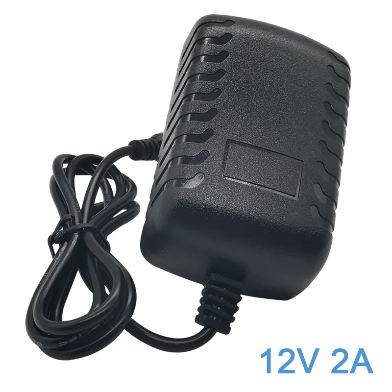 

DC 12V 2A Power Supply AC 100-240V to DC 12V 24W DC Adaptor Switching Power Supply with 5.5x2.5mm DC Barrel for LED Strip Lights