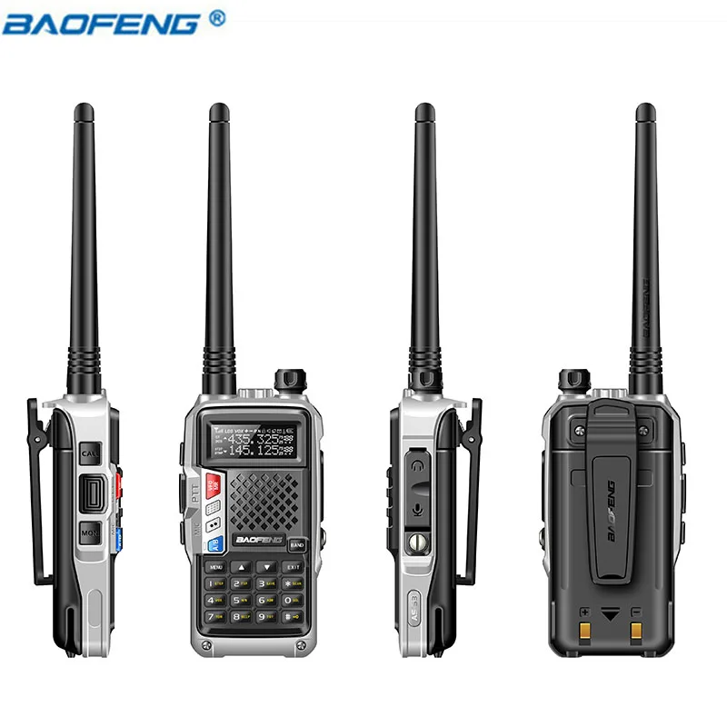 2 шт. BaoFeng BF-UVB3 Plus Walkie Talkie мощное радио CB трансивер 8 Вт 10 км длинный диапазон портативное радио для леса и города