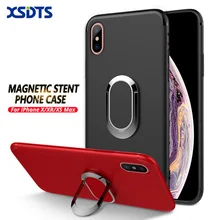 

For iPhone X Phone Case For iPhone 8 Plus Holder Stand Magnetic Suction Bracket Car Phone Stand Case For iPhone 8 7 6 Case