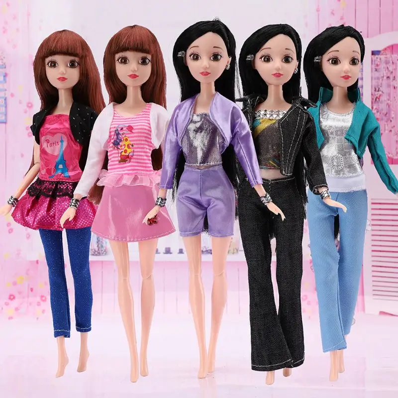 Beautiful Handmade Fashion Clothes Dress For Doll Cute Lovely DecorHV