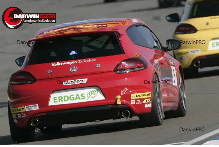 Scirocco FRP серая грунтовка задняя Крока крыши спойлер крыло для Volkswagen Scirocco Non-R 2008