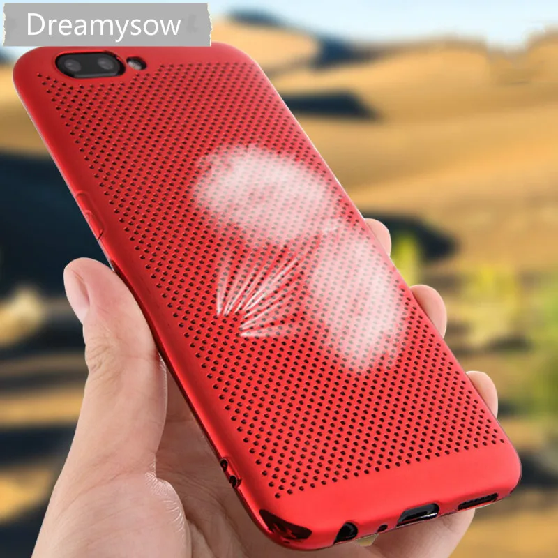 

Dreamysow Heat Dissipation Case Back Cover For One Plus 5 5T 6 6T Hard PC Cooling Shockproof Protector Cases fundas shell