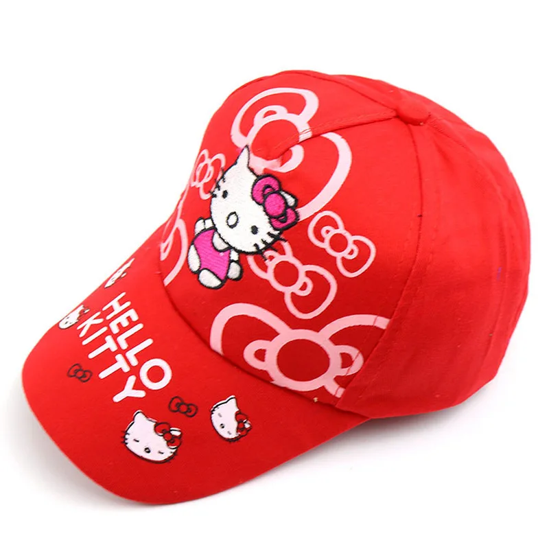 Hello kitty/летние шапки принцессы для маленьких девочек, для маленьких мальчиков и девочек, коллекция года, Детская кепка с рисунком hello kitty, милая бейсболка для улицы - Цвет: G