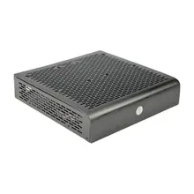 Горизонтальный мини HTPC Чехол черный тонкий mini ITX PC чехол s домашний кинотеатр компьютерный игровой Настольный чехол шасси для тонкой материнской платы