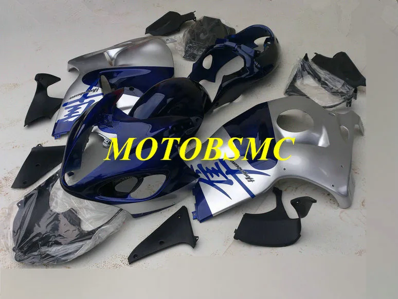 

Motorcycle Fairing kit for SUZUKI Hayabusa GSXR1300 96 99 00 07 GSXR 1300 1996 1999 2007 ABS Silver blue Fairings+gifts SA21