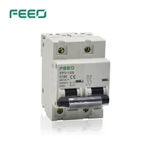 FEEO 2P 125A DC 550 в автоматический выключатель солнечной энергии автоматический выключатель для PV системы C кривой MCB CE сертификат