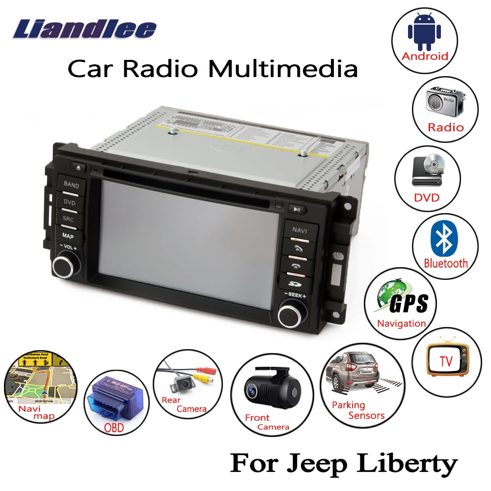 Liandlee для Jeep Liberty 2008~ 2012 Android автомобильный Радио CD DVD плеер gps Navi навигация карты камера OBD ТВ экран мультимедиа