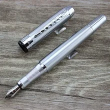 Топ продаж Серебряная перьевая ручка Jinhao 250 F Перо Серебряная отделка Съемный конвертер чернил
