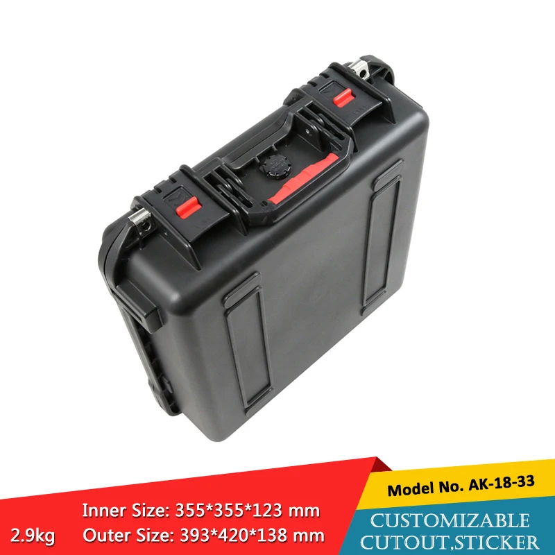 szomk IP67 hard storage box waterproof plastic tool box plastic equipment case with foam (4)