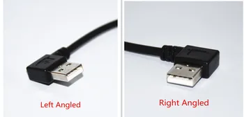

Double elbow Type-C USB to USB-A male USB3.1 Type C Male 90 Degree Right Angled connector short 25cm for Power bank cable
