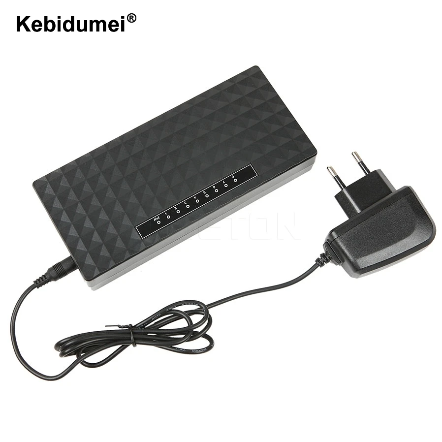 Kebidumei 8 Порты и разъёмы сети гигабитный коммутатор 10/100/1000 Мбит/с Fast Ethernet Lan