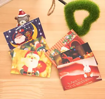 

30pcs/lot Different styles MINI Decorative card Merry Christmas message card, blessing card 5.2x8cm