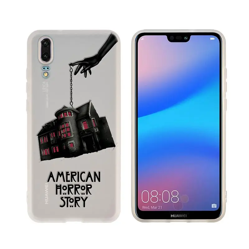 ТПУ мягкий чехол для телефона для huawei P 20 pro P10 плюс P9 P8 lite P30 pro смартфон Nova 3e ТВ American Horror Story - Цвет: for huawei 01 3D