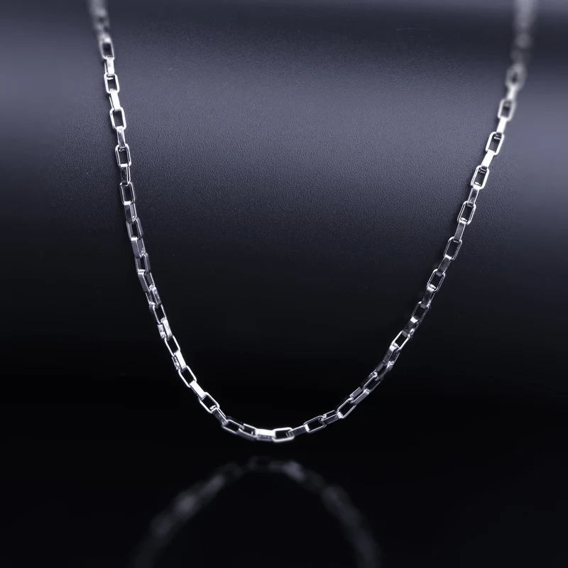 olowu Long Chain Necklace Pendant Jewelry Accessories Stainless Steel Women Trendy Necklaces 2MM Link Chain Jewellery Women Gift