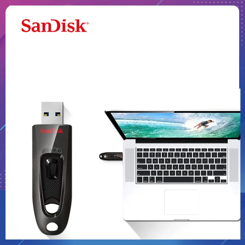 USB флеш-накопитель SanDisk CZ48 16 ГБ 32 64 Гб 128 256 3 0 Флешка ключ U диск для ПК | Компьютеры и