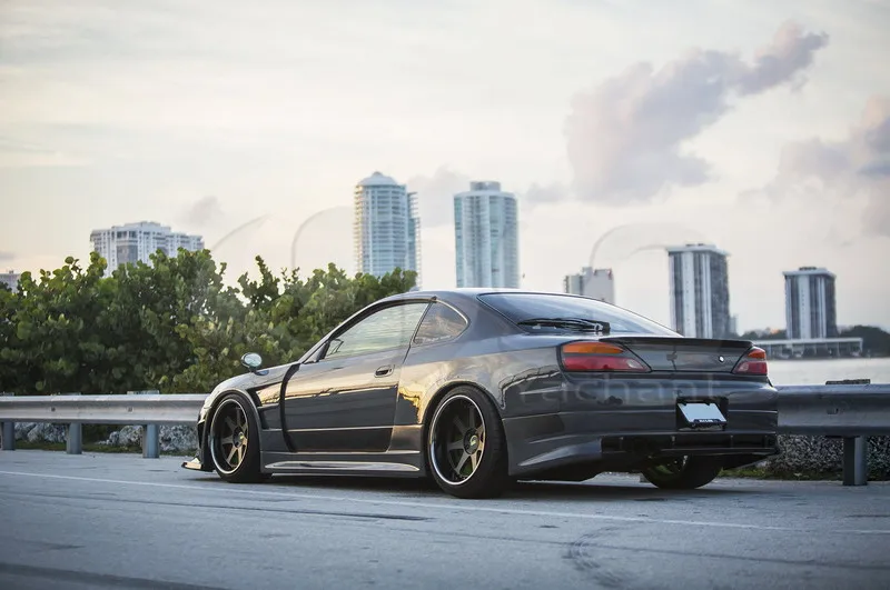 1999-2002 Nissan S15 Silvia VERTEX EDGE Style Wide Body Kit FRP (108)